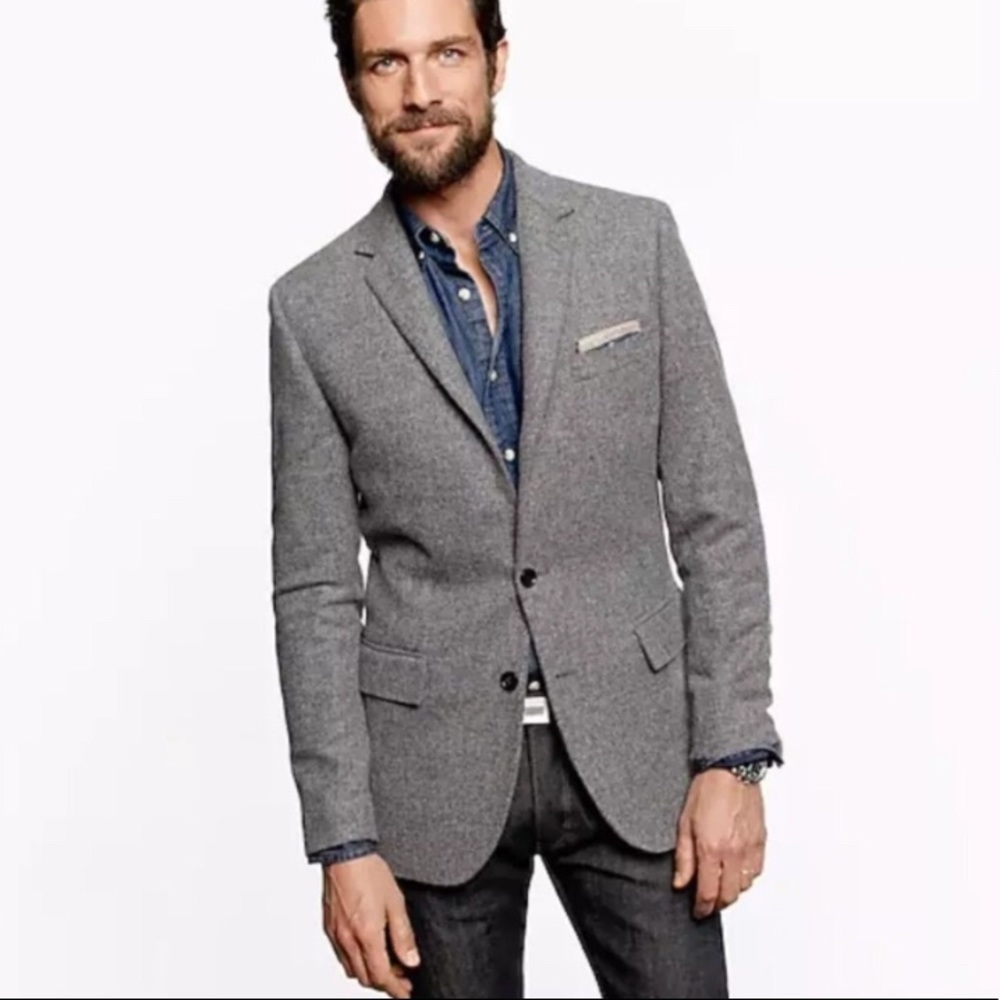 J. Crew Ludlow wool jacket - gray